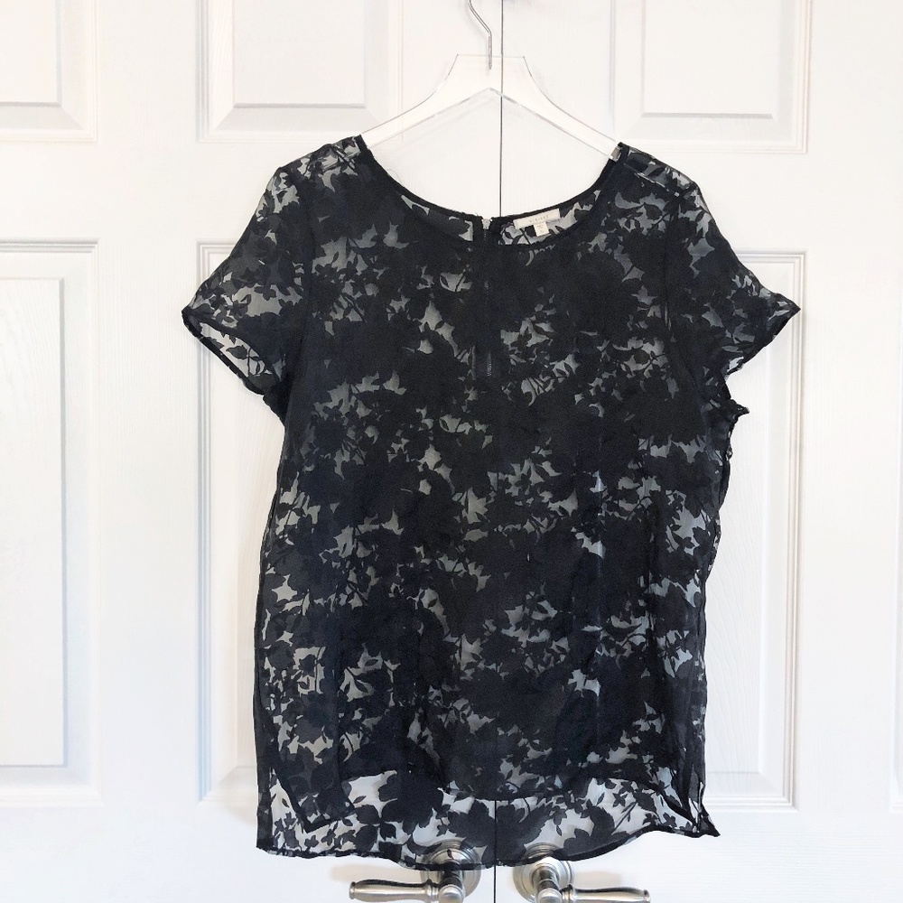 Pleione Floral Sheer Blouse - Picture 1 of 8
